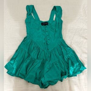 Vanessa Mooney Teal Jumpsuit